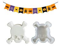 Moules en Résine pour Halloween - Moules à Bougies | Moule en Plâtre pour Artisanat Fait Main avec Résine Époxy, Savon, Perles Aromatiques, Chocolat, Dessert, Cupcake et