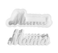 Moules en résine pour la fête des mères - 13,5 x 5,5 x 2,5 cm - Moule de vase sur le thème de la maman, support pour stylo de plantation de cactus