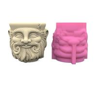 Moules en résine pour personnes âgées Pots de fleurs en silicone pour plantes grasses Jardinière en béton Jardinière pour personnes âgées Résine Pots de fleurs en béton de silicone