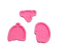 Moules En Résine Pour Poignée De Téléphone Bobine Badge Docteur Porte-clés Silicone Breloques Moule D'orgue Moule Moulage Époxy La Fabrication Bijoux Épingle À Cheveux