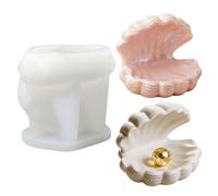 Moules en silicone 3D avec bord - Moule en silicone époxy 3D - Boîte de rangement - Moules en plâtre pour couler - Moules en silicone - Animaux marins (A)