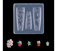 Moules en silicone 3D avec motif en relief précis pour ongles - Outil d'embellissement de manucure