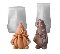 Moules en silicone 3D en forme de citrouille lutin - Moule en silicone 3D - Pour la décoration d'automne - Citrouille - Plâtre pour Halloween - Décoration d'automne - Décoration d'Halloween (C)