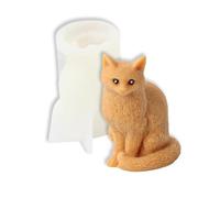 Moules en silicone 3D en forme de trois déesses fille enceinte femme âgée bougie bougie (chat assis)