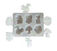 Moules En Silicone 3D - Outil Gadget à 6 Grilles Résistant à la Chaleur - Moules en 3D pour Animaux | Pour La Résine, Le Plâtre, La Cuisson, Le Savon, Les Bougies - Pour Les Débutants Et La Cuisine Ma