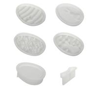 Moules en silicone 3D pour créations DIY - Set de 6 moules antiadhésifs pour résine époxy plâtre cire savon et bougies - Formes lapin et panneau