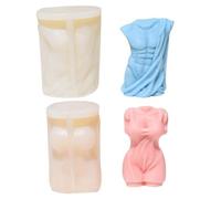 Moules en silicone 3D pour fabrication de bougies Forme créative flexible | Moule à bougie en forme de corps de femme, décoration d'intérieur, barre de savon à faire soi-même