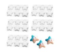 Moules en silicone à 6 trous en forme d'étoile pour desserts au four pour les chocolats et les délices sucrés