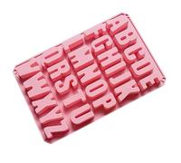 Moules En Silicone Alphabet 26 Lettres - Moule En Silicone Alphabet Pour Biscuits | Plateau À Glaçons À Biscuits Lphabet Réutilisable, Pour La Fabrication De Desserts À La Gelée De Chocolat, Décoratio