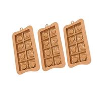 Moules en silicone antiadhésifs pour la cuisson de coeurs, de cacao, de casse-tête, chocolat, fondant, facile à démouler, pour le nettoyage des moules de cuisson en silicone pour dessert