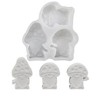 Moules en silicone automne - Moule en silicone - Moule en silicone - Moule en silicone pour l'automne - Champignons - Hérisson - Moules en plâtre pour couler - Moule à bougie 3D - Moule en silicone