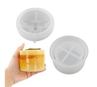 Moules en silicone avec couvercle - Moule en résine pour boîte à bijoux avec couvercle - Moule en résine époxy avec pour le stockage de perles de bijoux, porte-bougies, conteneur de bonbons