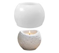 Moules en silicone - Bougeoir en silicone - Bougeoir rond - Moule à bougie - Moule à bougie en silicone - Moule à couler - Pot de fleurs pour résine époxy, plâtre, béton (B)