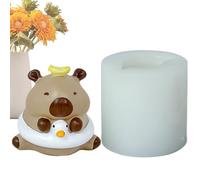 Moules en silicone Capybara pour résine - Moule à gâteau en forme d'animal 3D et moule pour fabriquer des bougies | Moule en silicone Capybara pour artisanat, art en résine, fusion de bougies