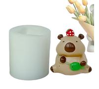 Moules en silicone Capybara pour résine - Moule à gâteau en forme d'animal 3D et moule pour fabriquer des bougies | Moule en silicone Capybara pour artisanat, art en résine, fusion de bougies