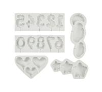 Moules En Silicone Coeur Étoile Nuage Fondant Mousses Fabrication De Gâteaux Pâtisseries Cuisson Chocolat Outil Décoration Moule À Chocolat Antiadhésif Outil Cuisson Antiadhésif Facile À