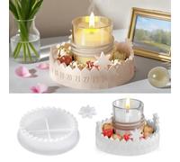 Moules en Silicone Compte Rebours Avent Noël, Moule Silicone Noël, Moule Bougie, Moules Resine Epoxy pour Compte Rebours Avent DIY Décoration