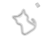 Moules en silicone creux en forme d'animal pour la fabrication de bougeoirs, support de station de propagation de plantes, moules en résine époxy de qualité alimentaire