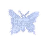 Moules en silicone crucifix papillon très brillant - Pour porte-clés - Avec trou - Pour la fabrication de gâteaux au chocolat - En silicone - Pour résine époxy - Avec trou