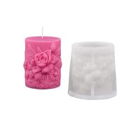 Moules en silicone de forme de fleurs pour ornements faits à la main, décoration de vacances et projets artistiques créatifs, moule à bougie de qualité alimentaire