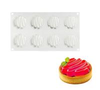 Moules en silicone de forme longue ondulée pour pâtisseries, chocolats, gâteaux, loisirs créatifs, parfaits pour la pâtisserie à la maison, moules à bonbons en silicone pour dessert