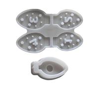 Moules en silicone de Noël, calendrier de l'Avent ampoule moule en silicone | Outils de bricolage décoratifs de vacances débutants filles plâtre résine époxy savon chocolat bougie décoration