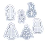 Moules en Silicone de Noël | Ensemble de Moules à Ornements en Plâtre 3D - Artisanaux pour Décoration de Mariage et Centre de Table Festif,Pour Décoration De Pièce, Maison, Table, Centre De Tab