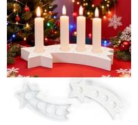 Moules en silicone de Noël - Étoile - Bougeoir de Noël - Moule en silicone - Bougeoir en forme d'étoile - Moule en silicone pour Noël