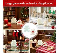 Moules en Silicone de Noël | Moules À Bonbons Ours En Pain D'épice,Moule Cuisine Silicone Démoulage Facile pour Décoration Chocolat Résine Bougie Fondant Savon