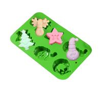 Moules en silicone de Noël - Ne pas mouler - Moule à chocolat en silicone - Figurines de Noël - Pour chocolat, sucre, gelées, pudding