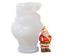 Moules en silicone de Noël pour bougies, décoration 3D, moule en silicone pour mouler des bougies de Noël - Pour travaux manuels, vacances, Thanksgiving, automne, hiver, anniversaire, table à la