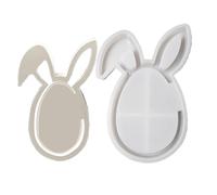 Moules en Silicone de Pâques | Fournitures de Loisirs Créatifs en Silicone Anti-Adhésive - Moules à Lapin en Chocolat pour Fêtes,Pour Femmes Débutantes Recettes de Biscuits Desserts Pudding Savon