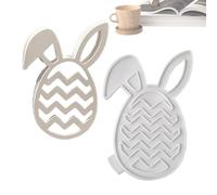 Moules en Silicone de Pâques | Ustensiles de Pâtisserie Réutilisables Anti-Adhésifs,Moules à Chocolat Lapin de Pâques,Pour Fondant Savon Bougie Fête De Printemps Anniversaire