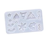 Moules en silicone de qualité alimentaire pour loisirs créatifs, bijoux, porte-clés, boucles d'oreilles, enchantements de Noël