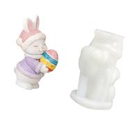 Moules en silicone de qualité alimentaire pour œufs de lièvre, savon, festival, décoration de la maison, printemps Lagomorph Oocyte Cast