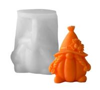 Moules en silicone d'Halloween - Moule 3D gnome - Moule réutilisable pour la fabrication de savon en résine - Sucettes à gâteau - Cadeau de mariage
