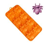 Moules en silicone d'Halloween - Moule à fouet en forme d'araignée - Outil de cuisson anti-adhésif - Moule à libération facile - Moules pour résine de savon, de bougie, cupcake, décorations de