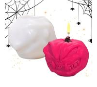 Moules en silicone d'Halloween - Moules en silicone - Pochoir artisanal - Facile à retirer - Moule en résine et plastique pour décorations, bougies et artisanat - Moule flexible réutilisable