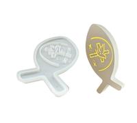 Moules en silicone durable pour bougies, résine époxy, travaux manuels en ciment - Design poisson facile à démouler pour décoration d'intérieur, bougeoirs, gypse