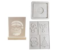 Moules en silicone élégants pour ombres murales robustes pour créer des décorations murales de projection de Noël, faciles à utiliser