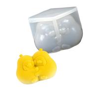 Moules en Silicone en forme d ' animaux adorables, Fondant, Mousses, gâteaux, pâtisseries, cuisson chocolat, outil de décoration, moule en Silicone antiadhésif pour bougies