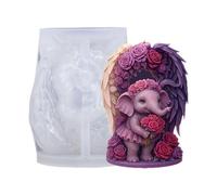 Moules en silicone en forme d'aile d'éléphant pour savon, décoration d'intérieur, gypse, projet de moulage en résine