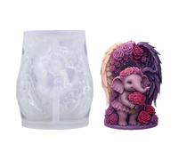 Moules en silicone en forme d'aile d'éléphant pour savon, décoration d'intérieur, gypse, projet de moulage en résine