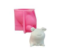 Moules en silicone en forme d'animal cochon pour savon, bonbons, chocolat, ciment, gypse en silicone pour la décoration de la maison, moules d'animaux pour la fabrication