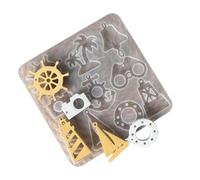 Moules en silicone en forme d'animal marin pour collier, boucles d'oreilles, porte-clés, pendentif, outil de moulage de bijoux