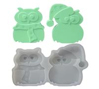 Moules en silicone en forme d'animaux | Moule en résine époxy 3D fait à la main en forme de - Multi-usage pour la, le dessert, le chocolat, le savon, le gâteau, le ciment et l'argile, les