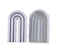 Moules en silicone en forme d'arc, artisanat, moule en plâtre, bougie parfumée faite à la main, savon, décoration de table, moules en silicone faciles à utiliser pour résine