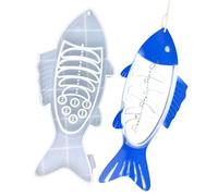 Moules en silicone en forme d'arête de poisson - Moules à savon - Convient pour l'artisanat - Pendentif décoratif unique