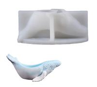 Moules en silicone en forme de baleine pour bougies artisanales et jardinières d'animaux