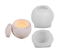 Moules en silicone en forme de baseball Moules en silicone polyvalents pour boîte de rangement de tasse de bougie faite à la main Décoration de la maison Moulage en élastomère de basket-ball